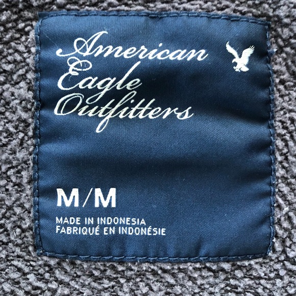 💥FINAL PRICE DROP💥 American Eagle -MED- 3/4 Zip Up Hoody in chocolate brown - Picture 9 of 12